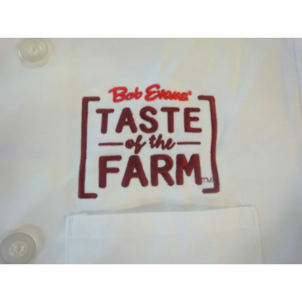 Uncommon Threads Bob Evan Taste of  Farm SM white chef cook restaurant uniform‎